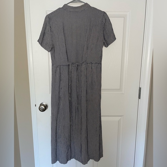 Vintage black and white plaid Jessica Howard midi dress - Picture 3 of 5